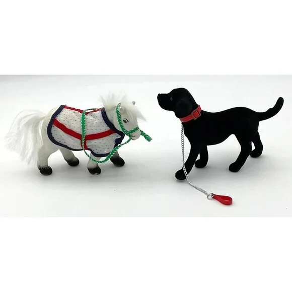 Chelful Pony World Vintage Equestrian Jumping Playset Mat Doll Horses Dog